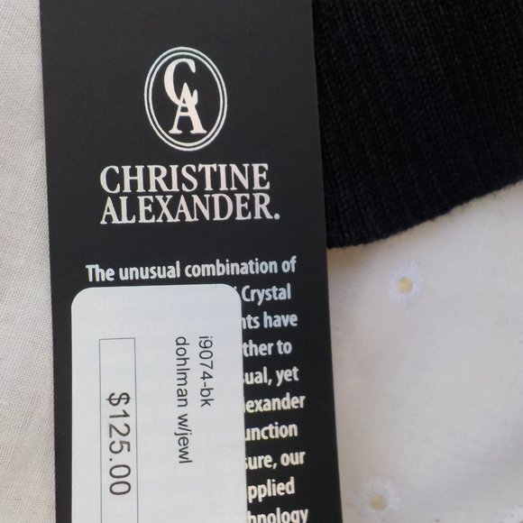 NWT Christine Alexander Embellished Top Black SZ S - Picture 13 of 16